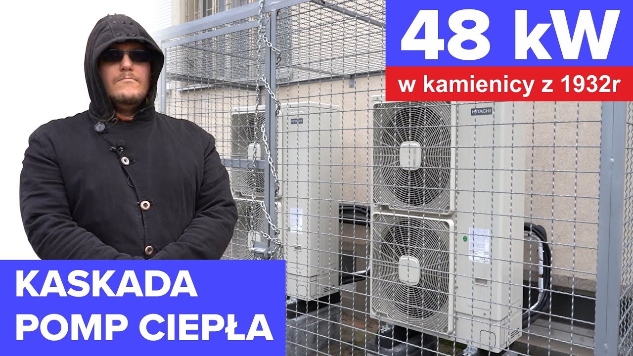 Jak działa pompa ciepła w kamienicy dla 12 lokali? Zobacz kaskadę pomp ciepła HITACHI o mocy 48 kW