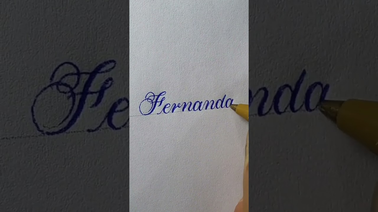 Fernanda  #jutaic&ocirc;rte #caligrafia #calligraphy #lettering #letrasbonitas
