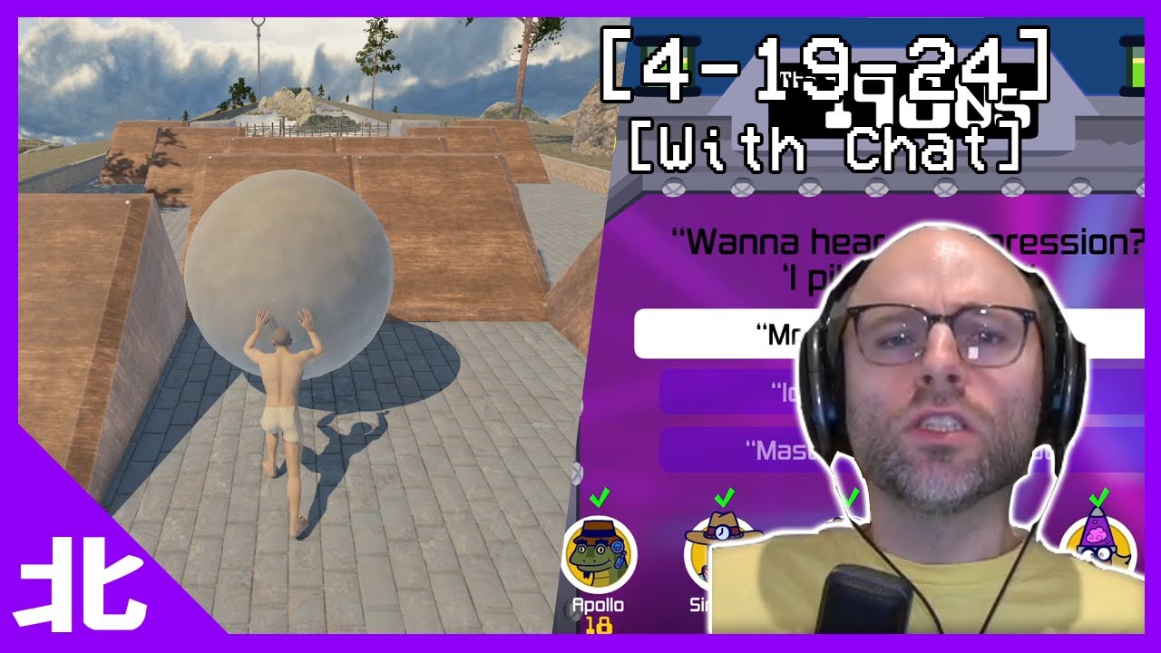 They put the rock in a video game [With Chat] (Game of Sisyphus, Jackbox)
