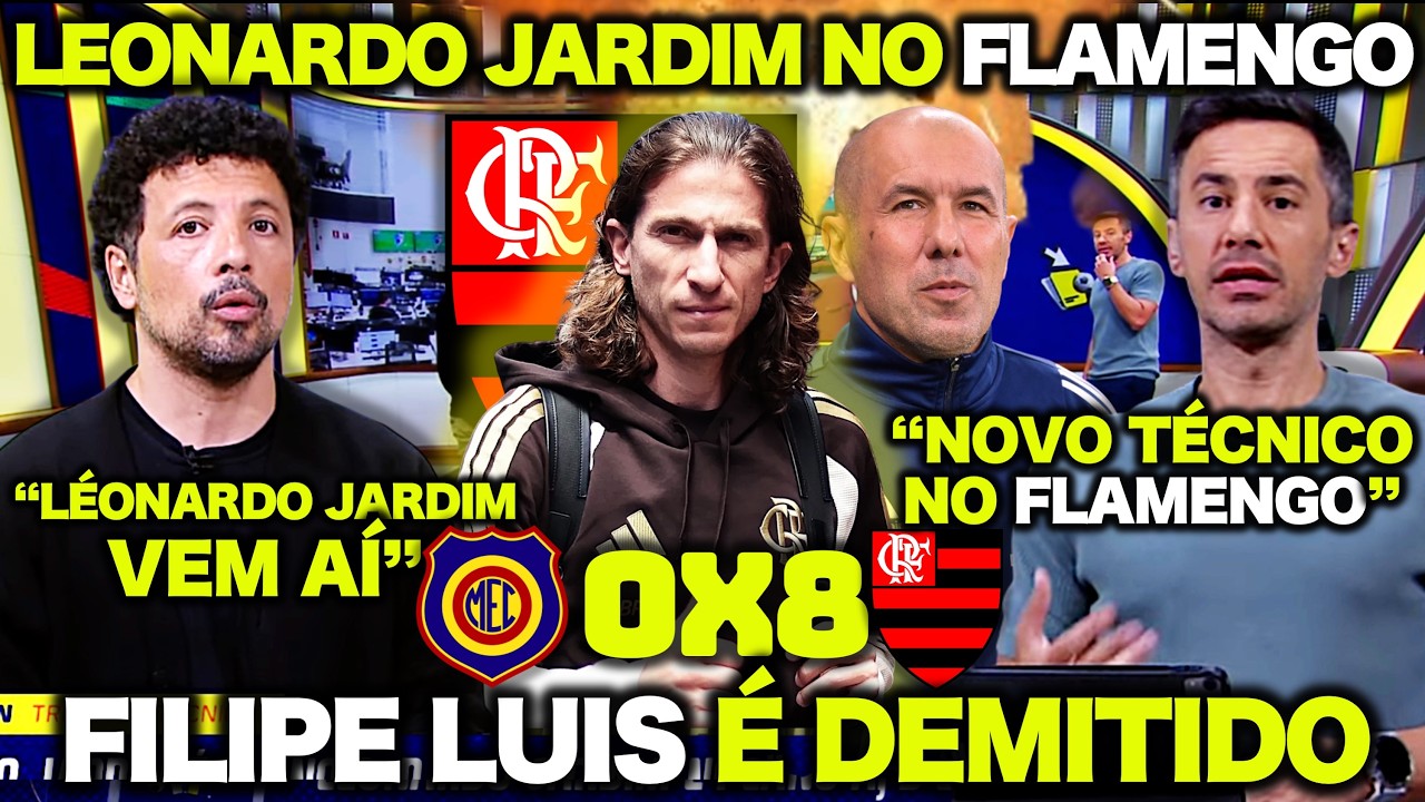 🔴🔥 URGENTE! FLAMENGO ACERTA a CONTRATAÇÃO de LEONARDO JARDIM após a DEMISSÃO de FILIPE LUIS