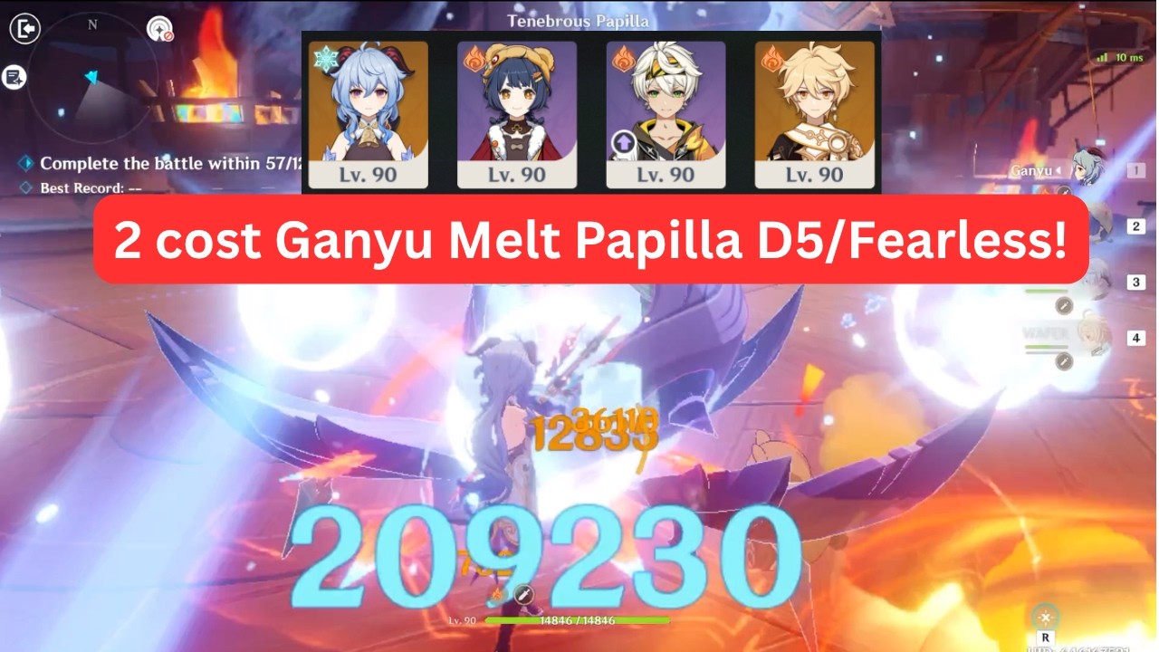 Ganyu MELTS PAPILLA! 2 cost Ganyu D5/Fearless Clear (6.5 Stygian Onslaught)