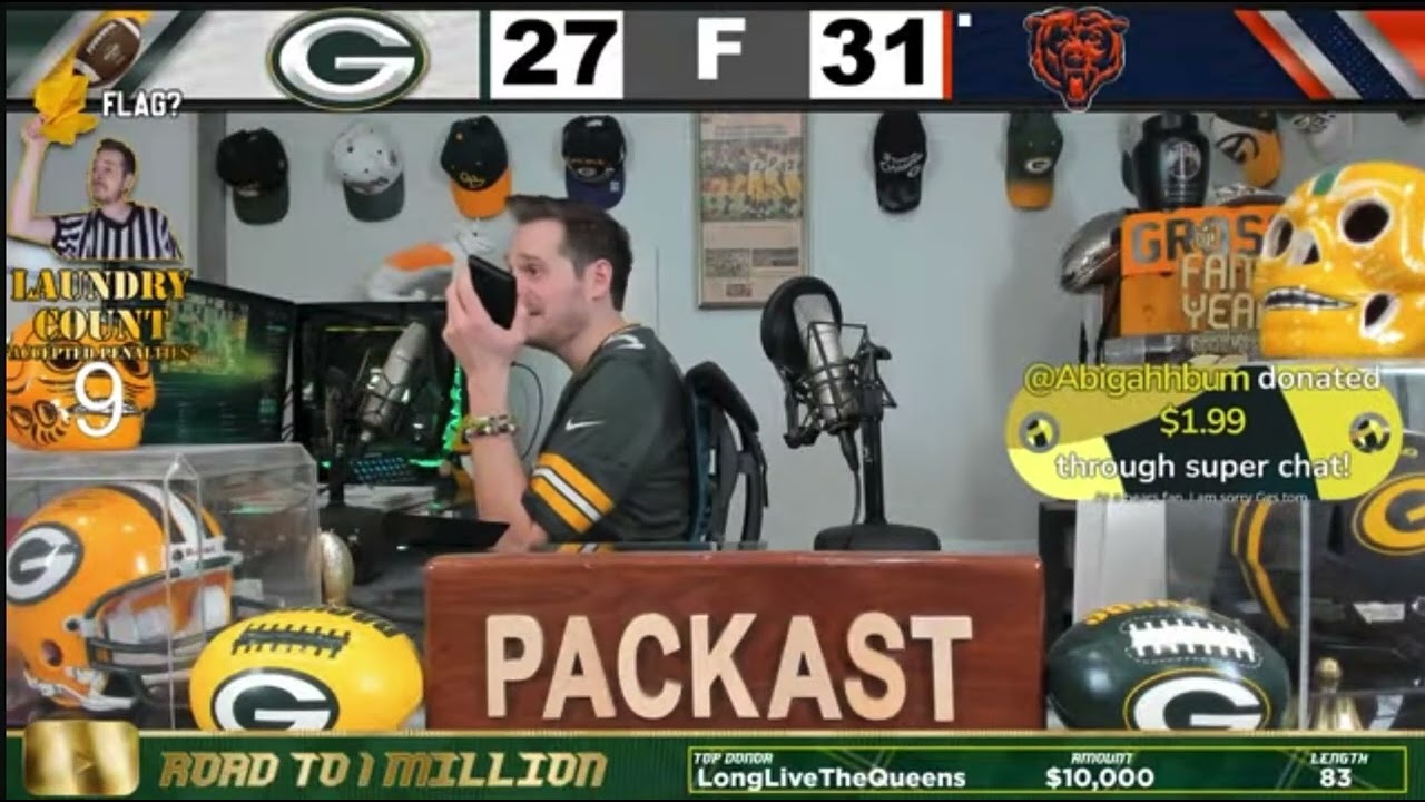 Urinatingtree calls Tom Grossi after Packers loss to Bears in Wild Card (1/10/26)
