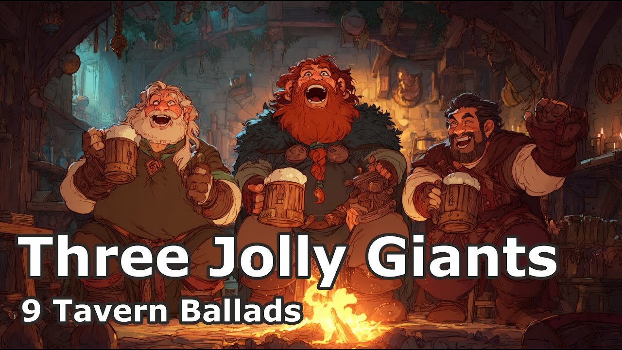Three Jolly Giants’ Epic Adventures | Fantasy Tavern Bard Songs of Humor, Courage & Heart 2025