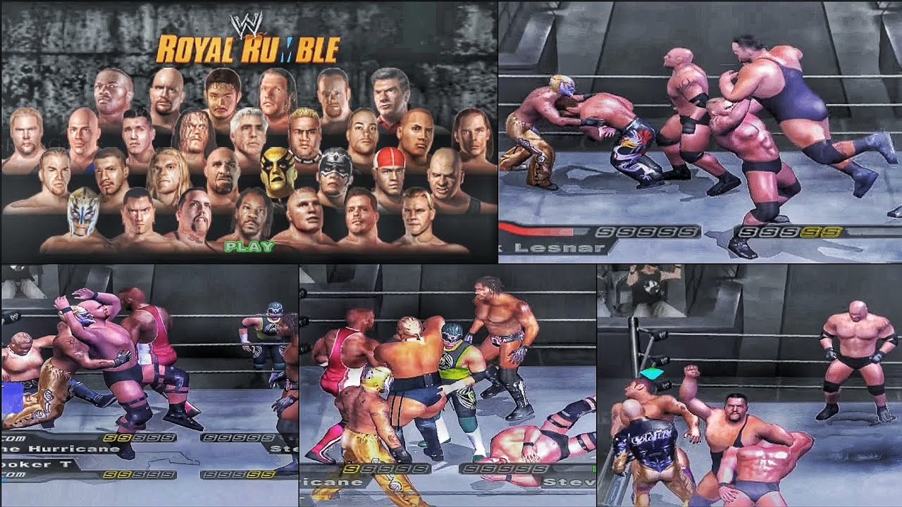 🔥Royal Rumble👊Best Match SmackDown here comes the pain PS2 gameplay