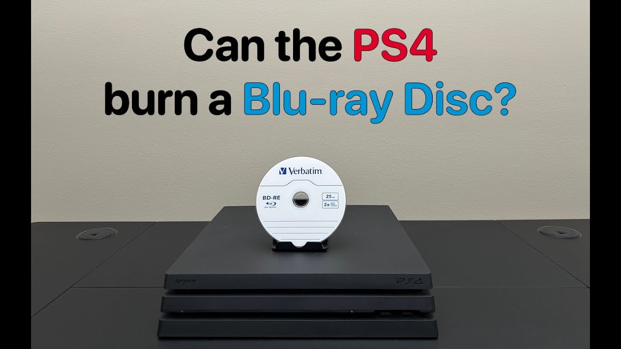 Can the PS4 burn a Blu-ray Disc?