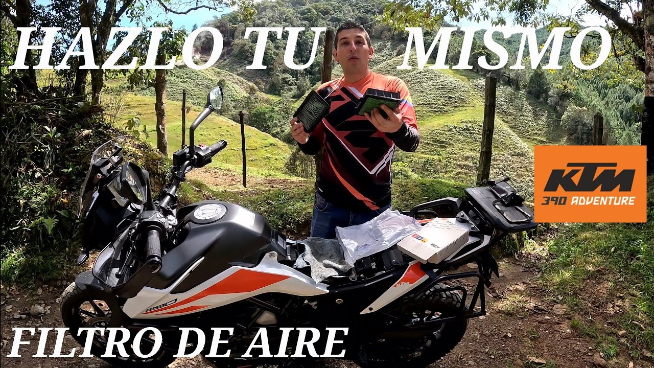 Como cambiar y limpiar el filtro de aire, KTM 390 ADVENTURE,  #ktm TUTORIAL - GUÍA - HAZLO TU MISMO