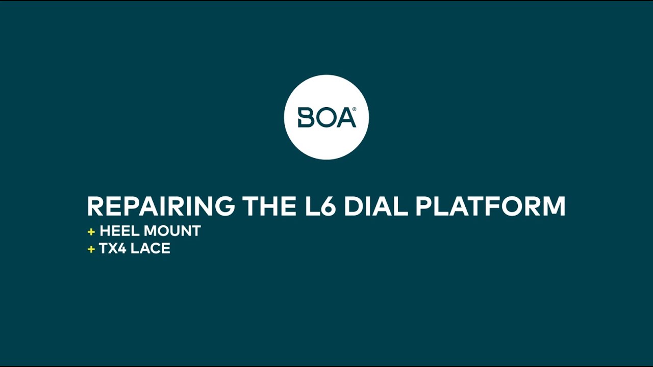 BOA Fit System | Repairing L6 Heel + TX4