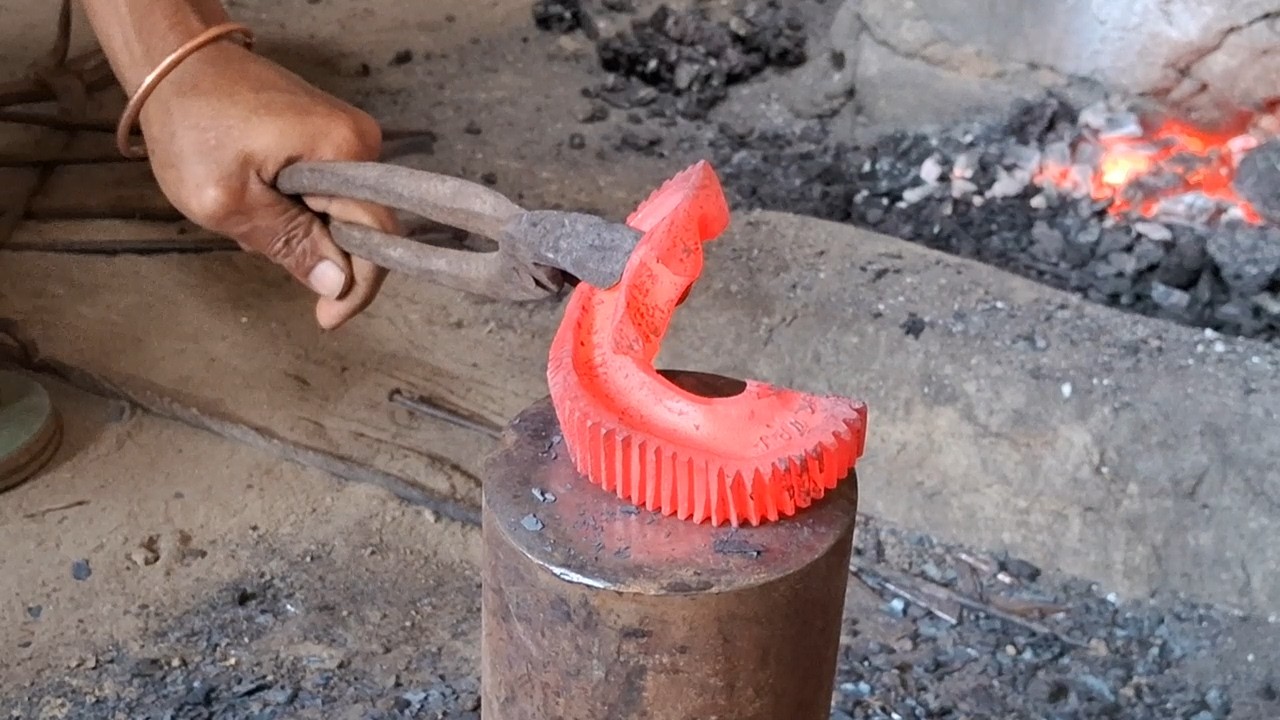 Make a Bowie Knife Making From Car Farewell #Blacksmith @n.kofficialchannel #viralvideo 