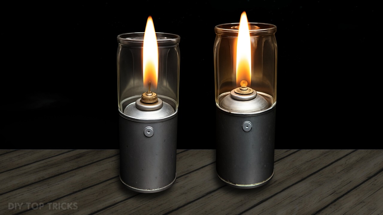 How to make the most unique oil lamp from an empty paint can