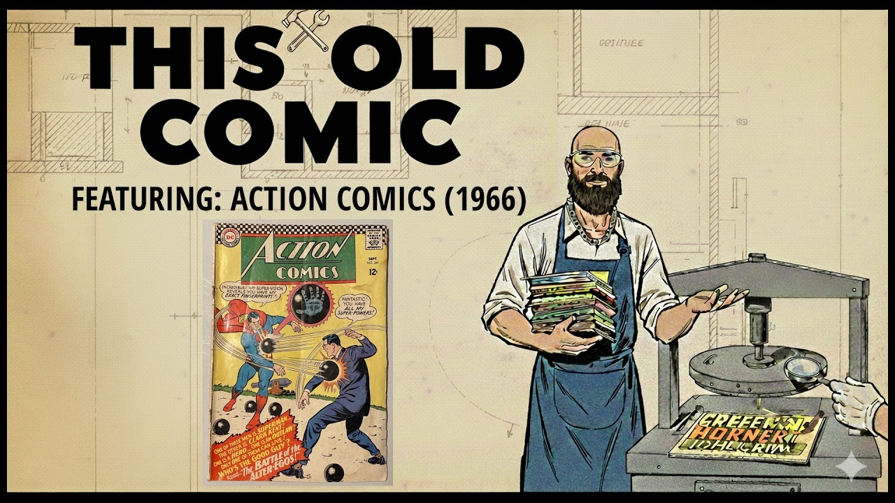 Впервые в истории влажная чистка комикса — Action Comics #341 (1966) | Получится ли??