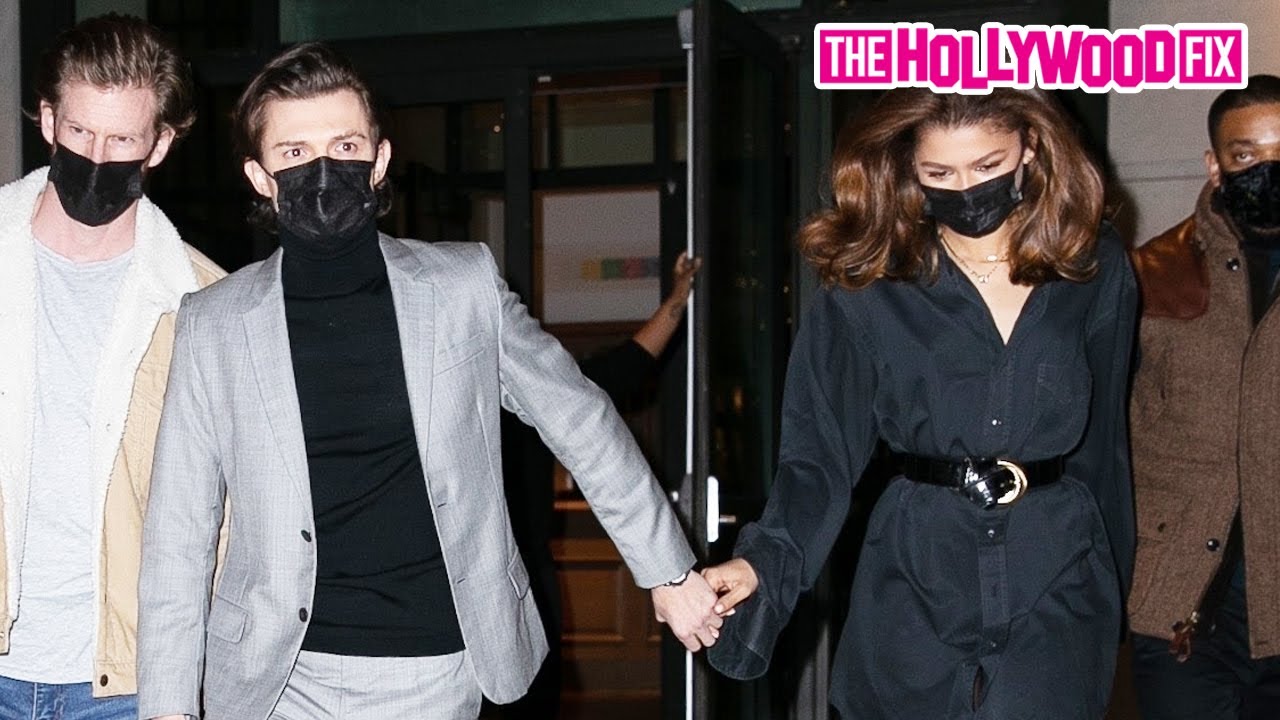 Zendaya & Tom Holland Hold Hands While Leaving The Crosby Hotel For A Romantic Dinner Date Together