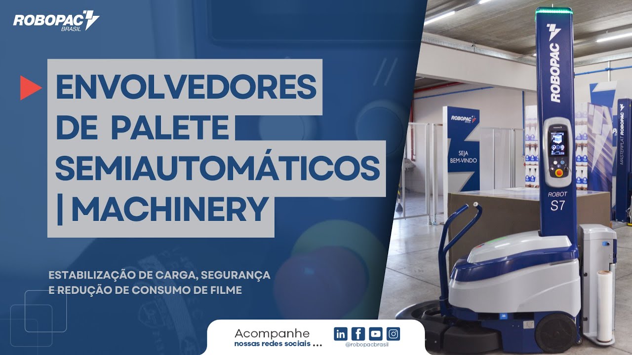Envolvedor de Pallet com Filme Stretch (With Variable Roping Device) | ROBOT S6