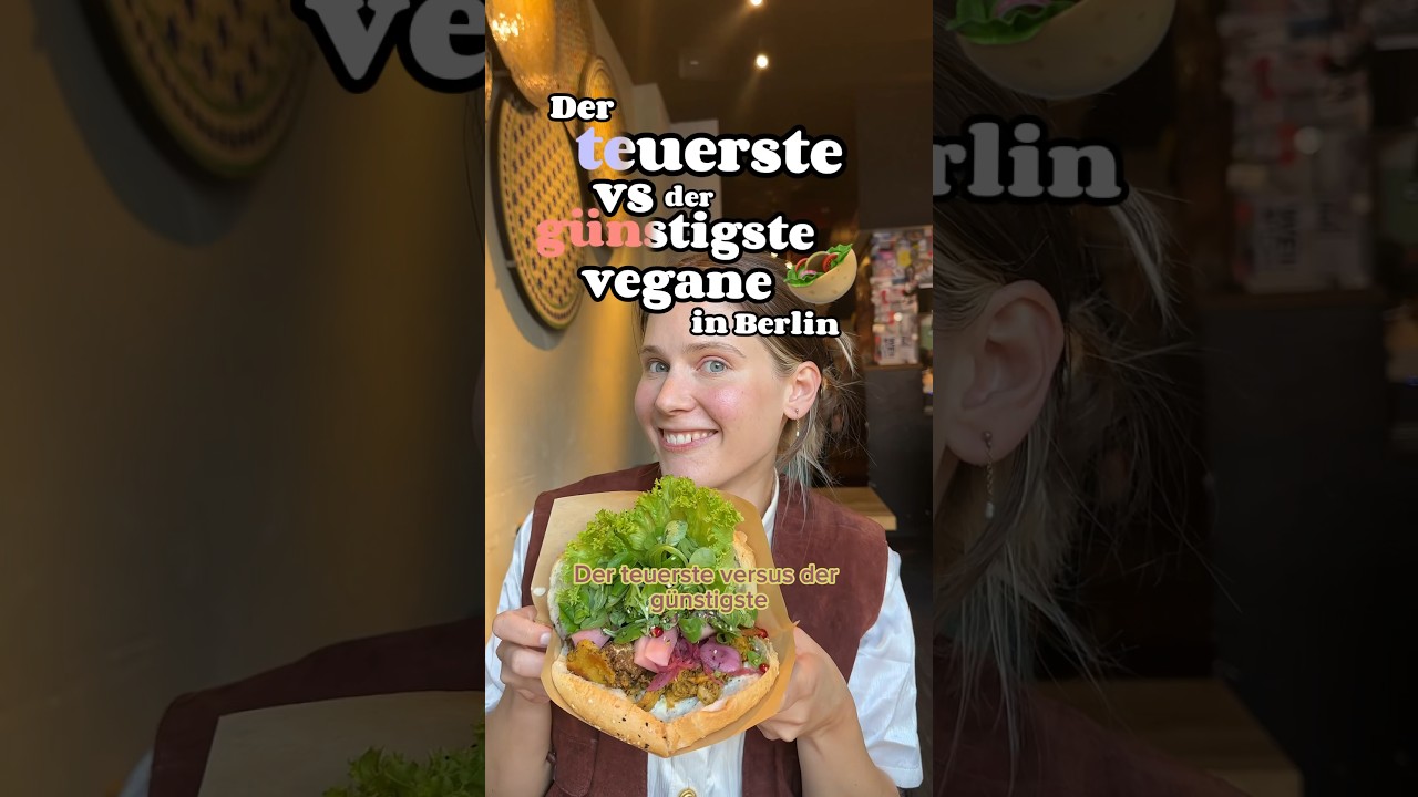 TEUERSTER💰(13,50&euro;) vs G&Uuml;NSTIGSTER (6,50&euro;) veganer D&ouml;ner 🥙 #food #berlin
