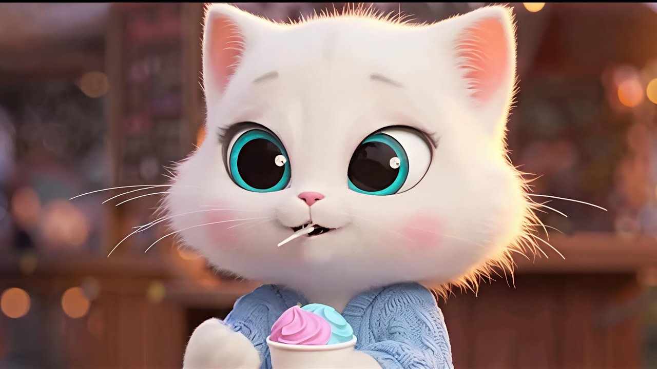 First Time Ice Cream Experience | Baby Cat With Family | Cat Life Style | Day 5 | 