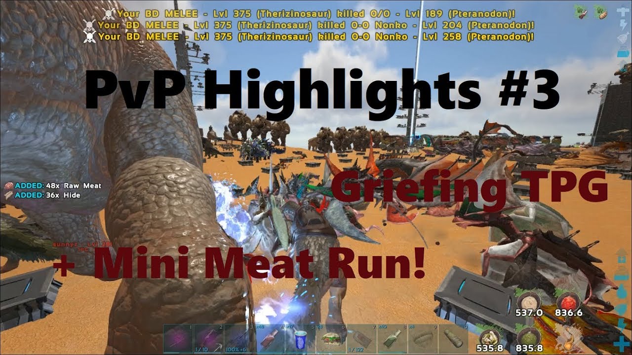 Ark Official PvP | Griefing TPG + PvP Highlights #3 | Ark: Survival Evolved