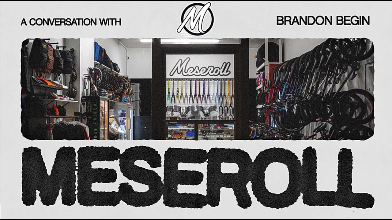 Brandon Begin Bike Check &mdash; Cult & Merritt Pro Talks Setup, NYC & Meseroll