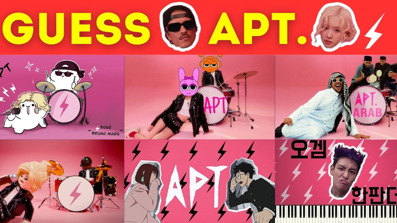 Guess A.P.T. Songs & Variants by Their Voice ~ ROSÉ & Bruno Mars A.P.T. Song Covers Quiz 🎶
