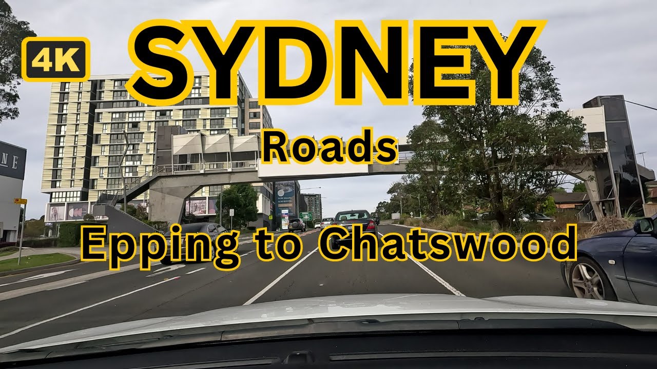Epping to Chatswood via Epping Rd 4k Drive || Sydney Roads
