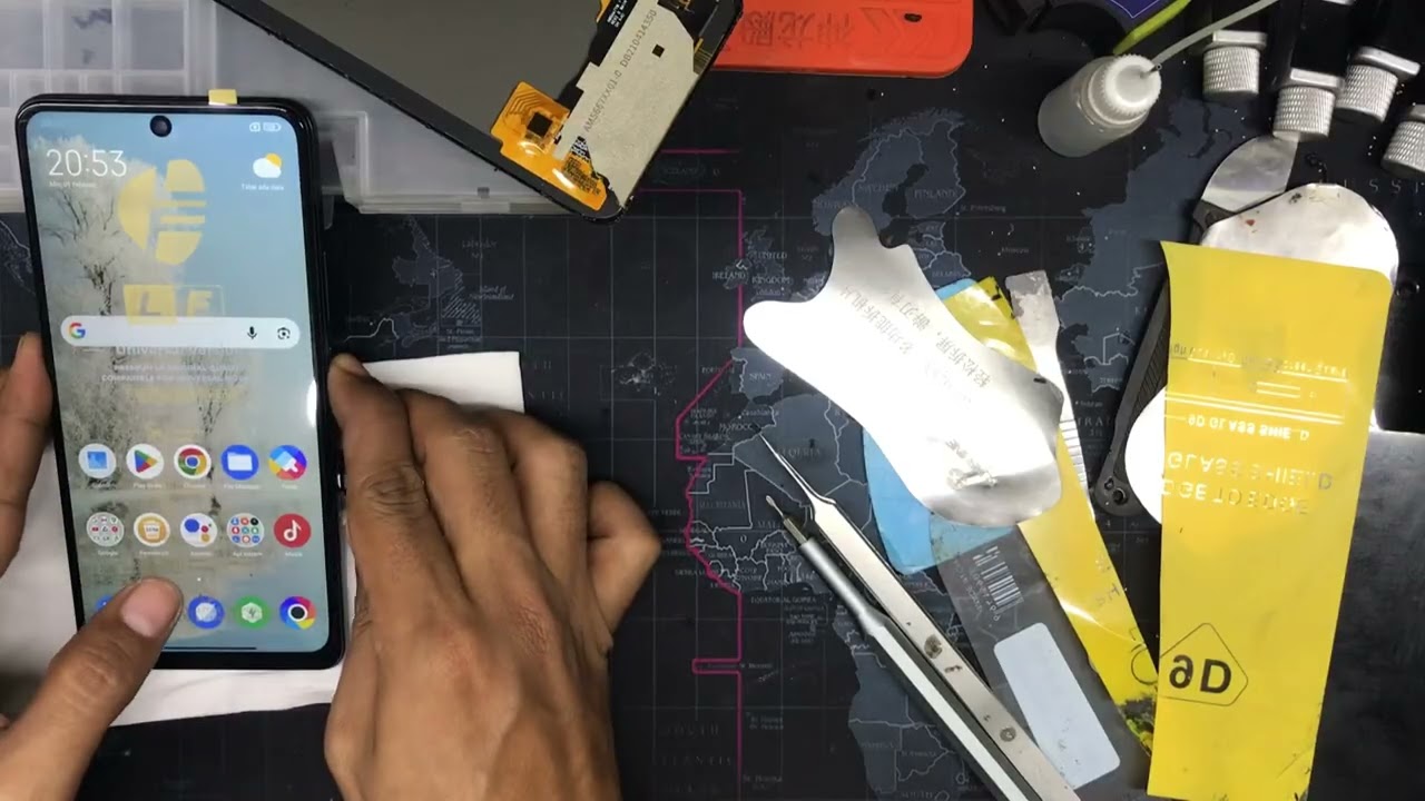 Tutorial cara bongkar disassembly bongkar backdoor dan ganti LCD REDMI Poco f4