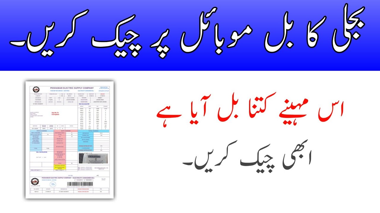 How to check bill of electricity online pesco | fesco bijli ka bill onlion kaise check kare