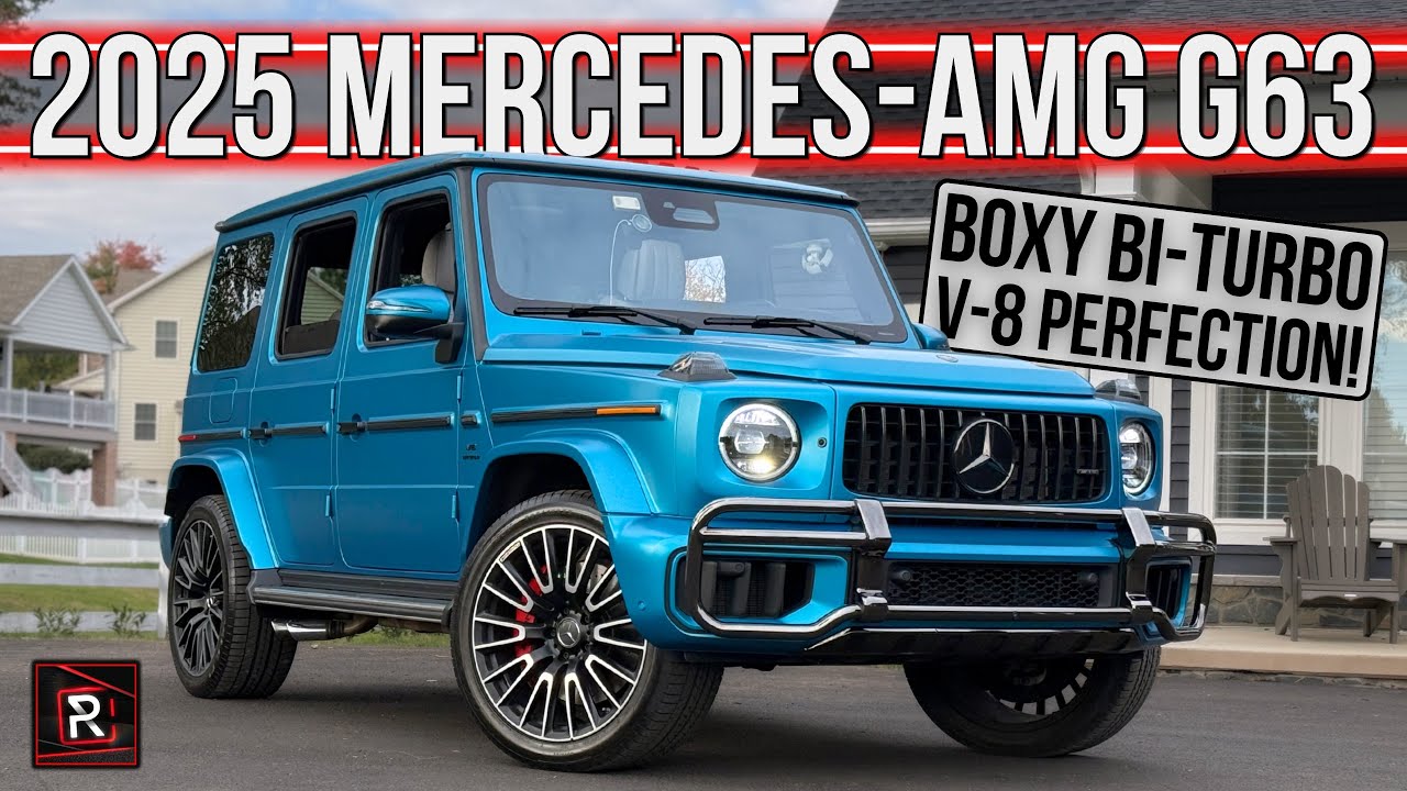 The 2025 Mercedes-AMG G63 Is A Prestigious & Posh Bi-Turbo Box That Makes Bold Statement