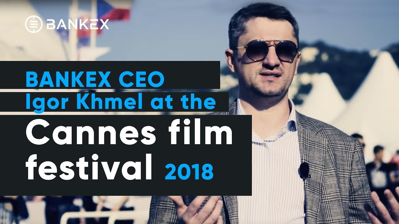 BANKEX CEO Igor Khmel at the Cannes film festival 2018 (with MovieCoin)