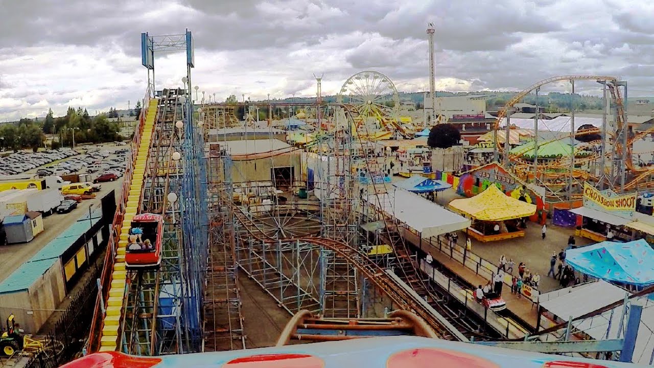 Wildcat front seat on-ride HD POV @60fps Washington State Fair