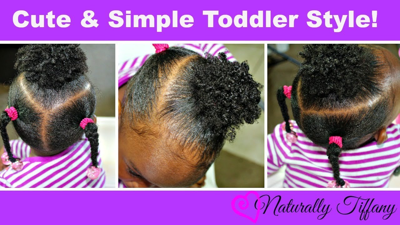 Cute and Easy Toddler Style!  Type 4B/4C Hair! (Kids Natural Hair Care)