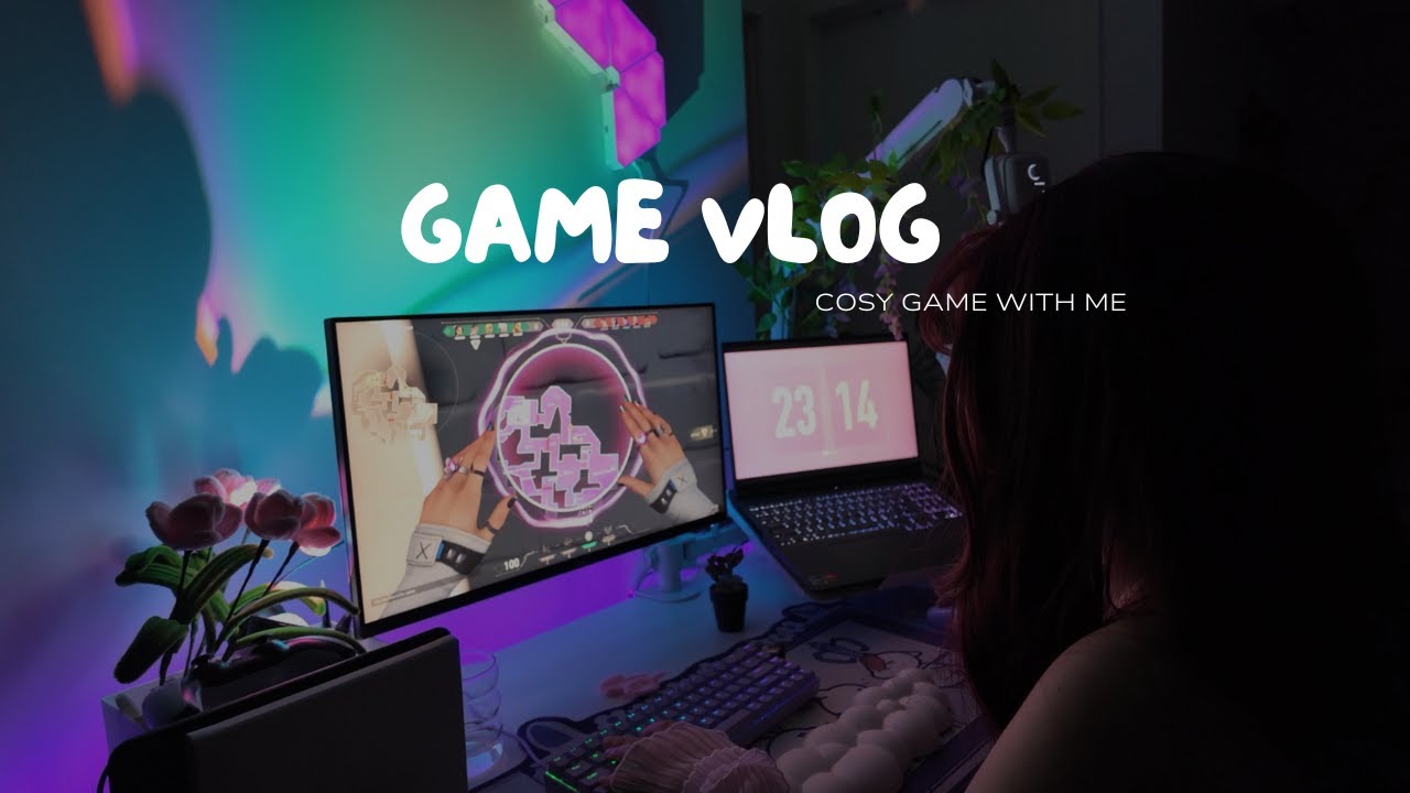 cosy game with me 🎮 | Valorant 🎧 asmr game vlog˚☆⋆｡˚ ⋆