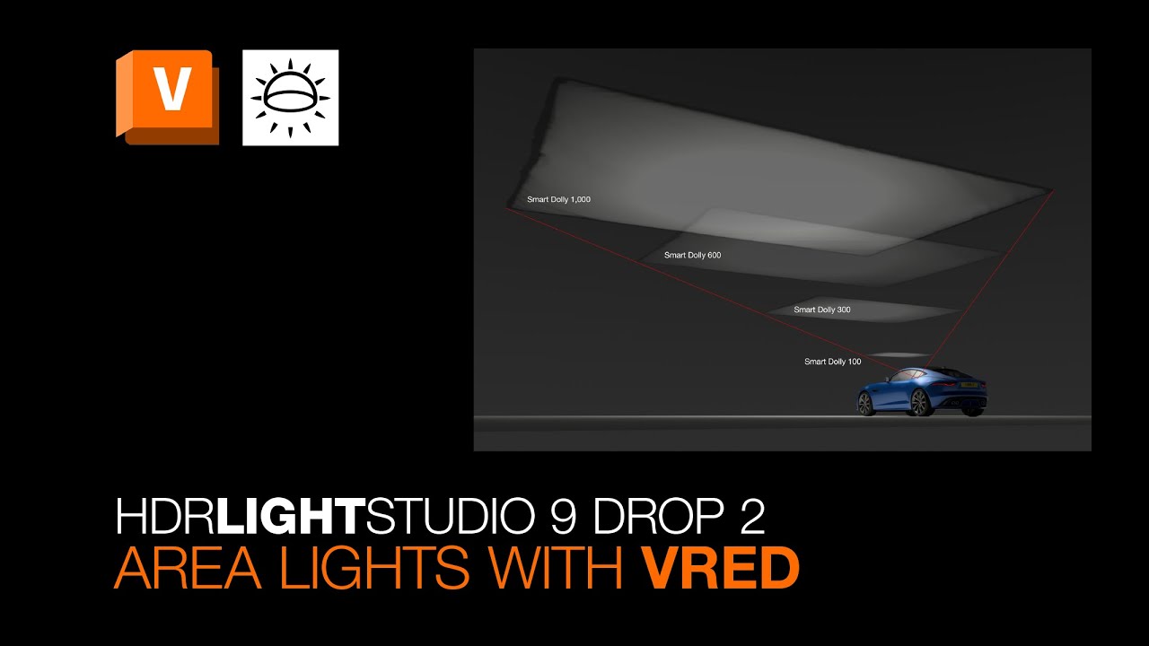 Area Lights Workflow for VRED | HDR Light Studio 9 Drop 2 Tutorial