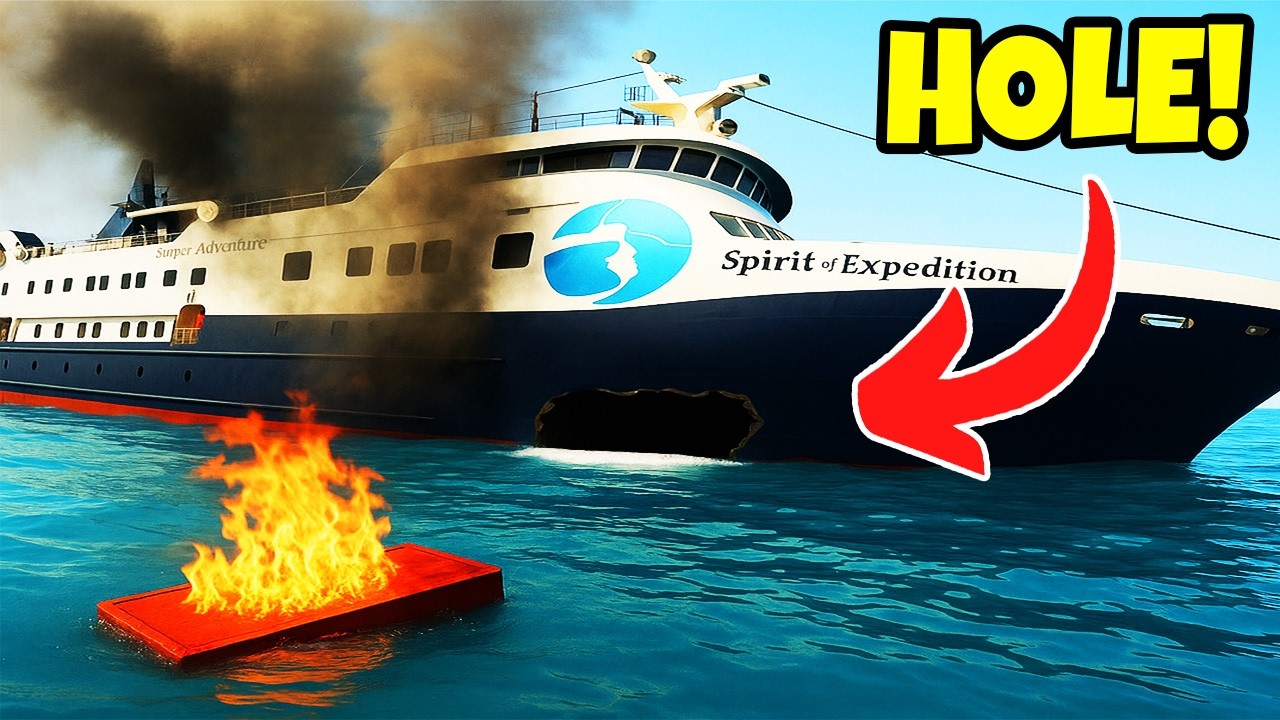 Trying To SINK a CRUISE SHIP In Stormworks Build & Rescue