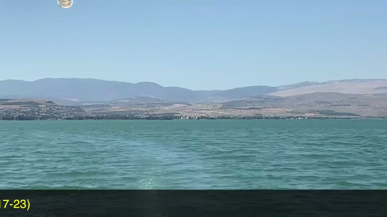 Mar da Galileia - Tiberíades, Israel, onde Jesus andou sobre as águas