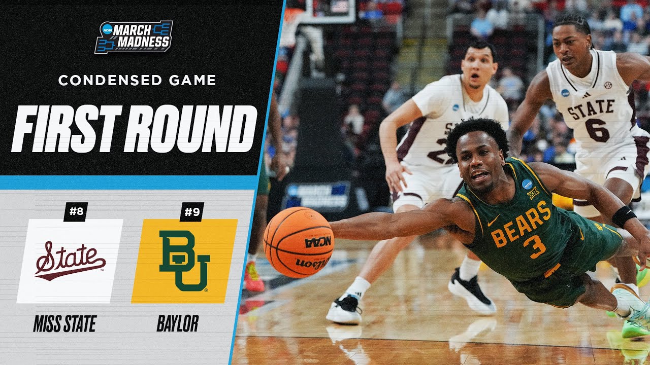 Baylor vs. Mississippi State - First round NCAA tournament extended highlights