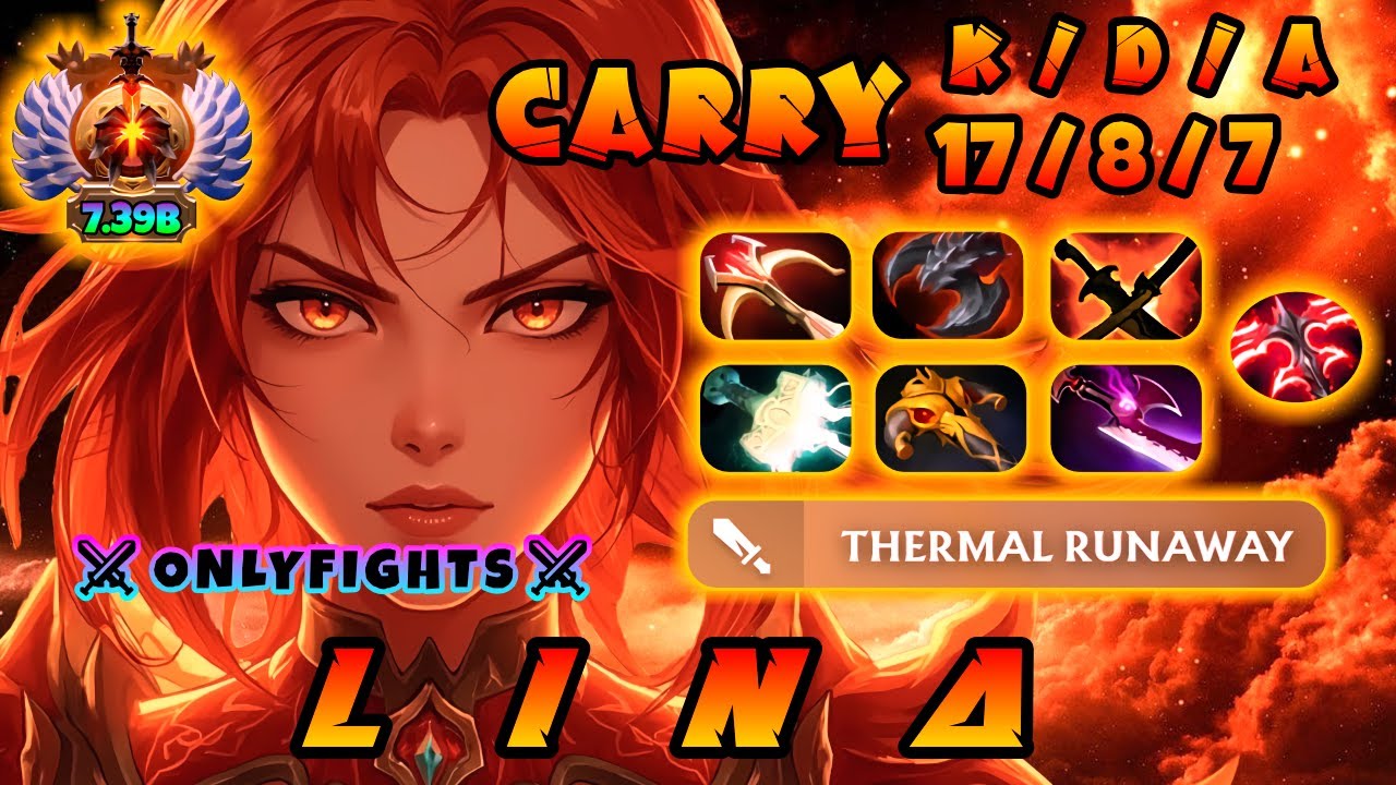LINA CARRY |🔥| [PATCH 7.39b] ⚔️ ONLYFIGHTS ⚔️  |🔥| DOTA 2 IMMORTAL
