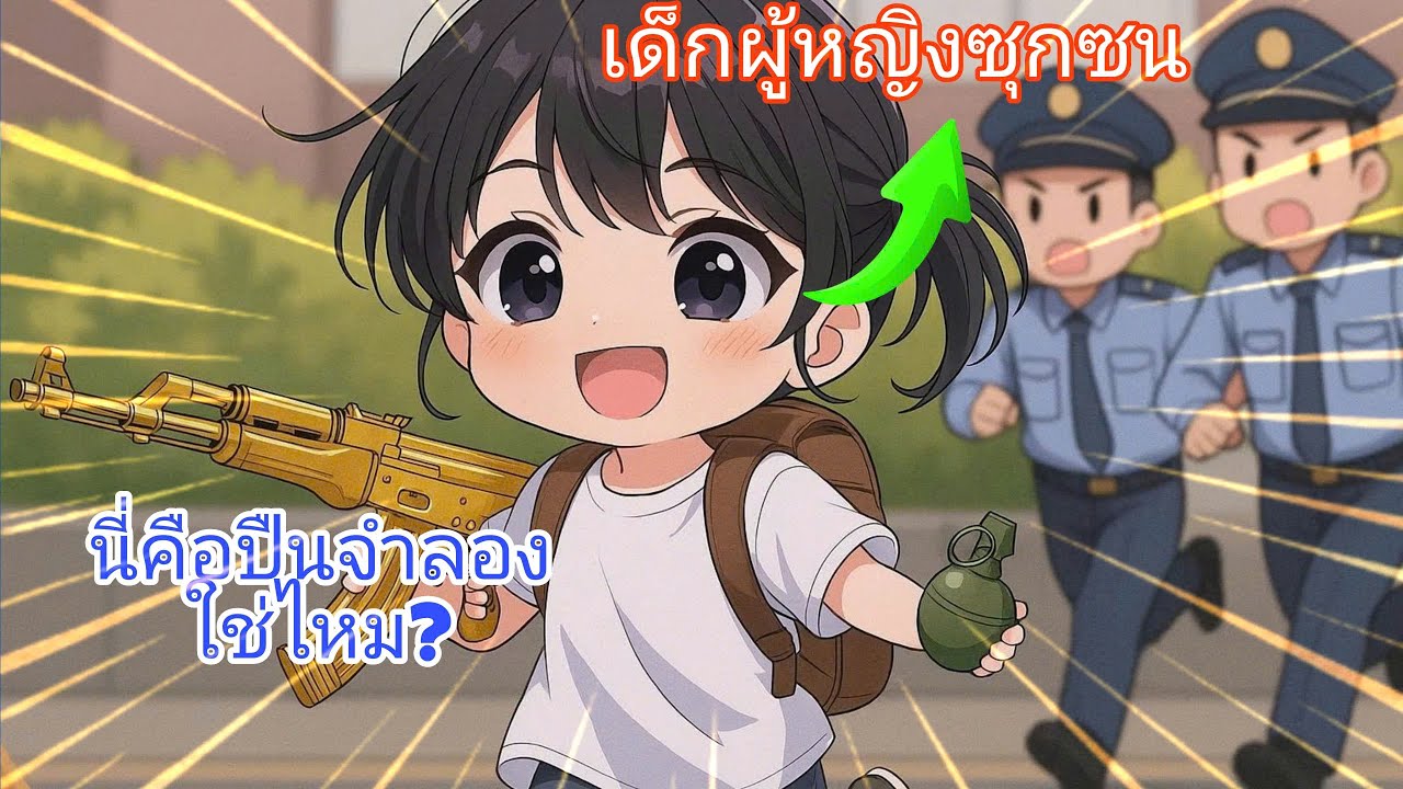 เด็กหญิงได้นำปืนและระเบิดมือของเล่นไปที่โรงเรียน แต่ความจริงแล้วสิ่งนั้นคือ...