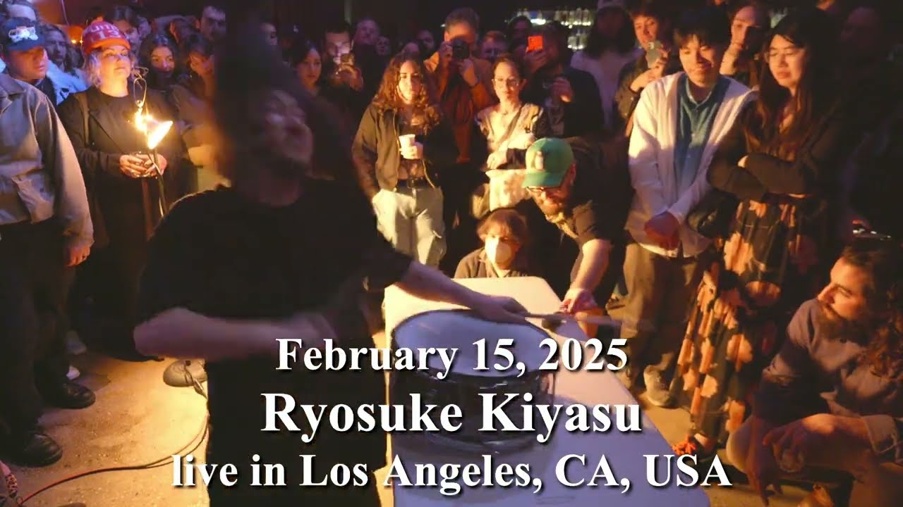 [Highlights] February 15, 2025 @RyosukeKiyasu snare drum solo show in Los Angeles, CA, USA
