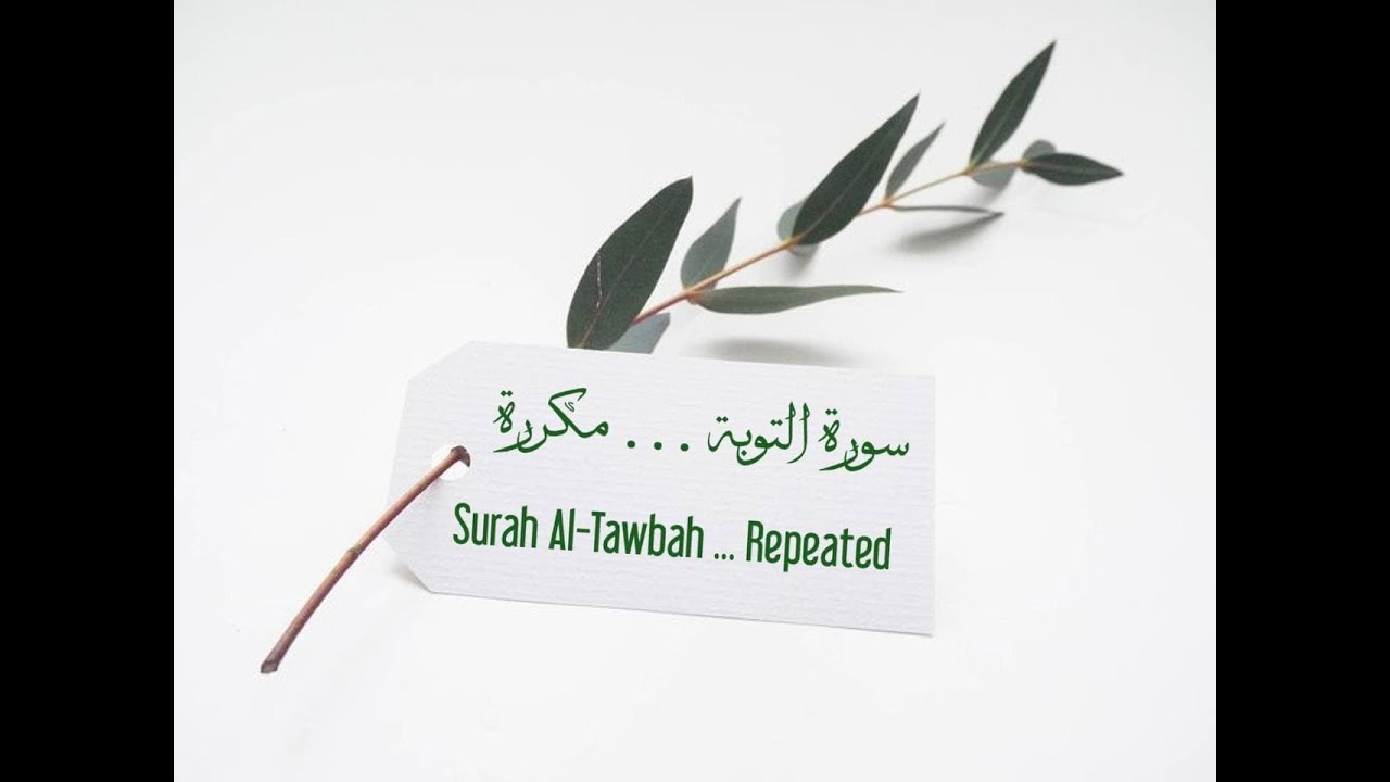 سورة التوبة الآيات 121  --   122 مكررة . .  Surat ( At-Tawbah) verse 121 --- 122  are    repeated