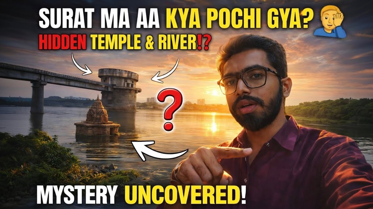 Surat Hidden Temple Mystery 😱 Tapi River Mandir Full Tour | Surat Vlog #explore 