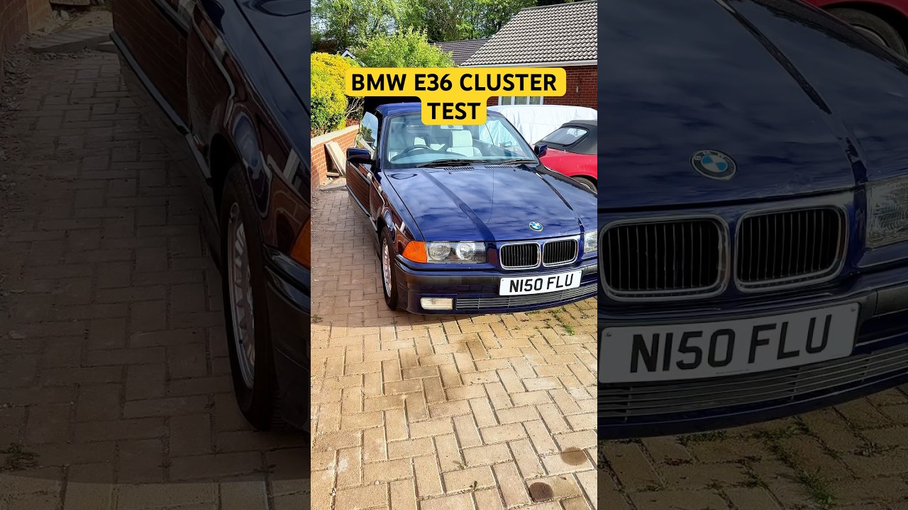 Hidden Feature on the BMW E36? Here’s How to Test Your Cluster 