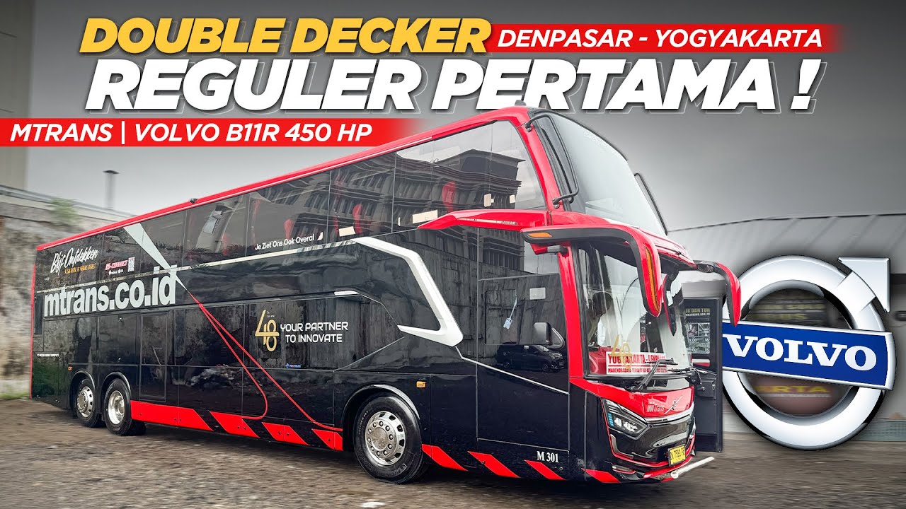 FIRST 4 METER DOUBLE DECKER BUS‼️ Trip Report Bus Mtrans Denpasar - Yogyakarta #LJ2026