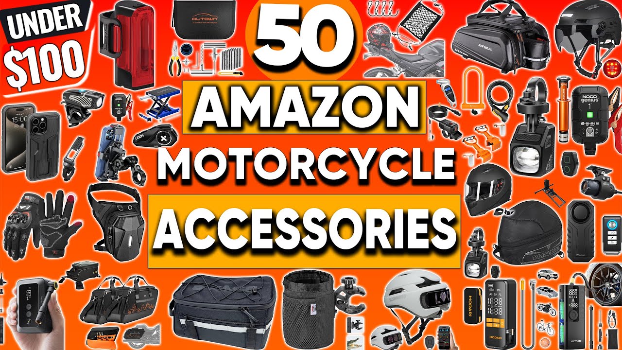 50 Motorcycle Accessories Under 100$ On Amazon