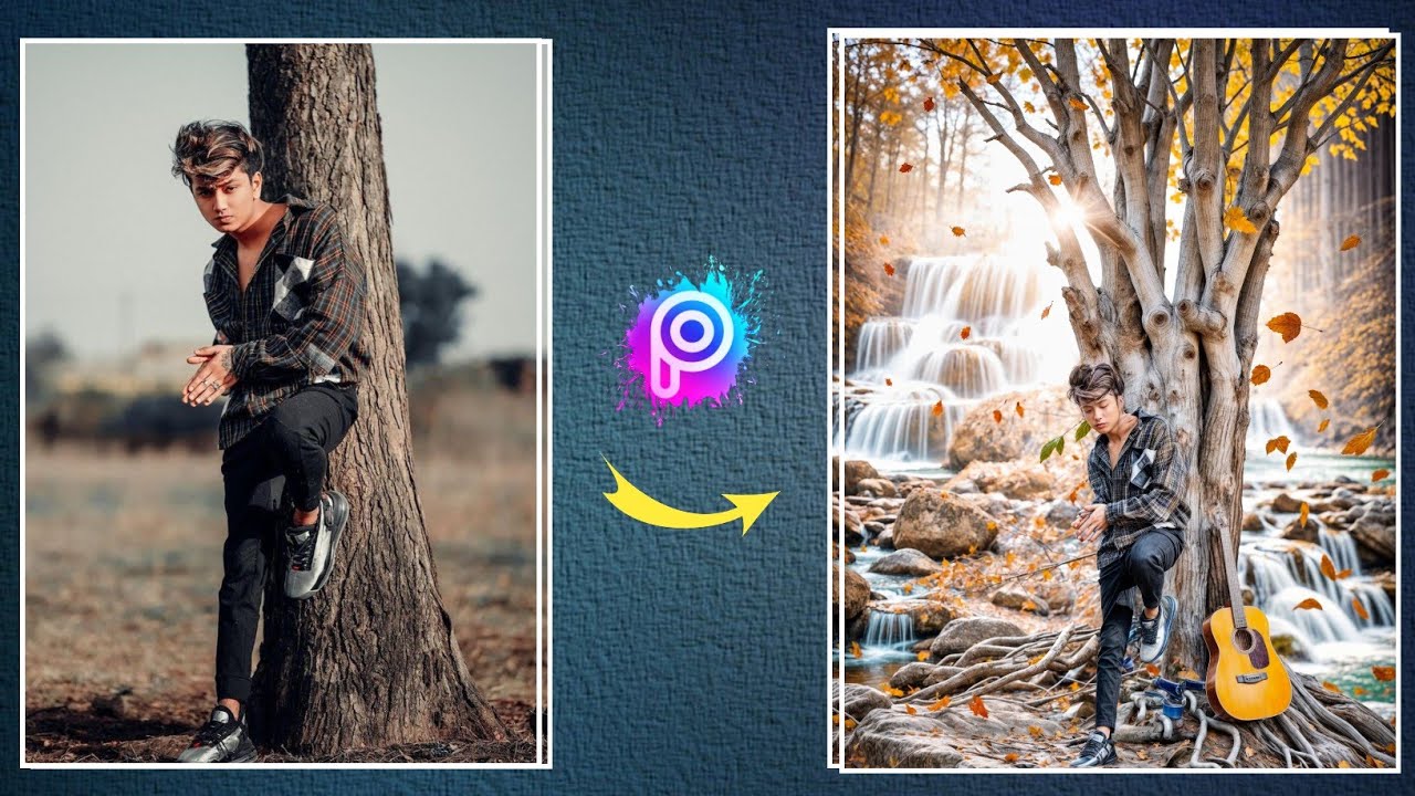 picsart photo editing background change download