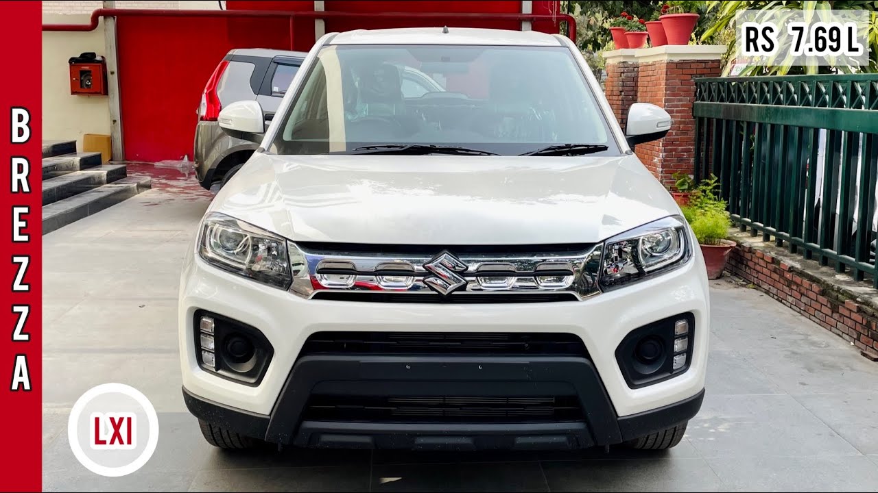 Maruti Suzuki Vitara Brezza 2022 🔥 Brezza Lxi - Base Model | Rs 7.69L | Detailed Walkaround Video!