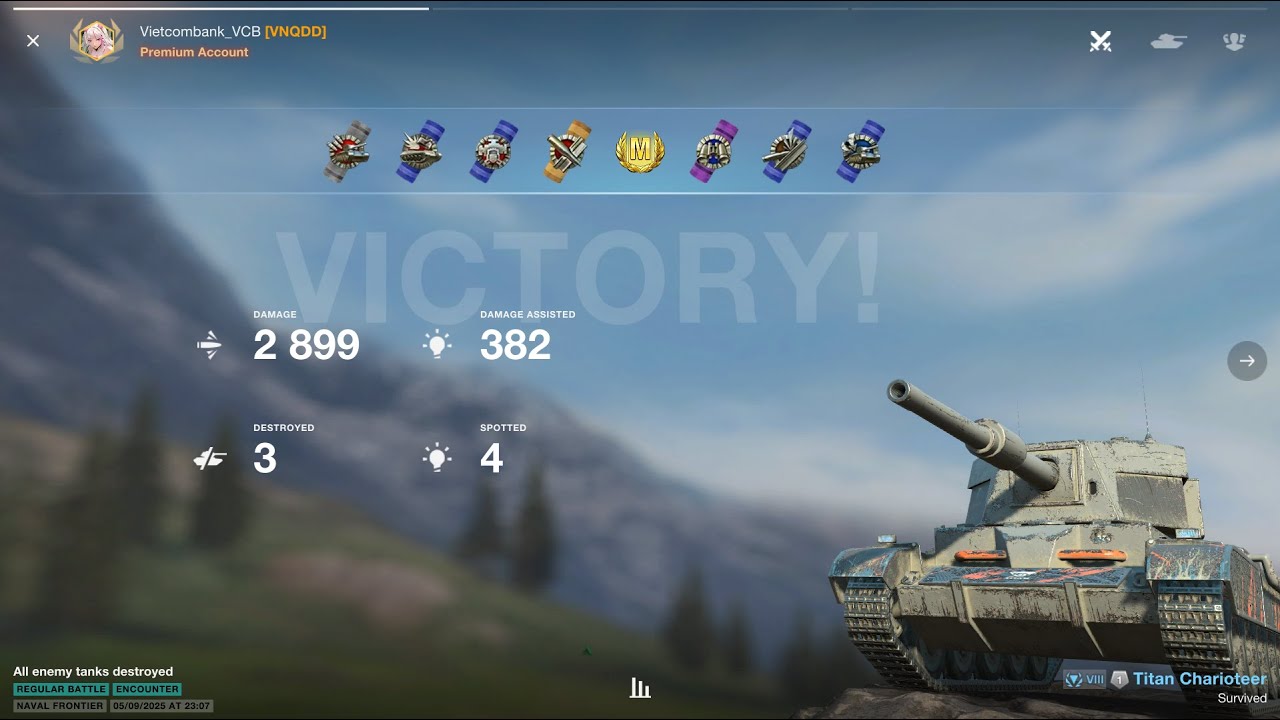 World Of Tanks Blitz 2025 - Titan Charioteer  - 2899 Damage - 3 Destroyed