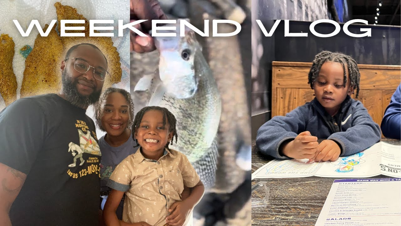 Weekend Vlog | Catch, Clean, & Cook | Shopping | Putting New Furniture together #family