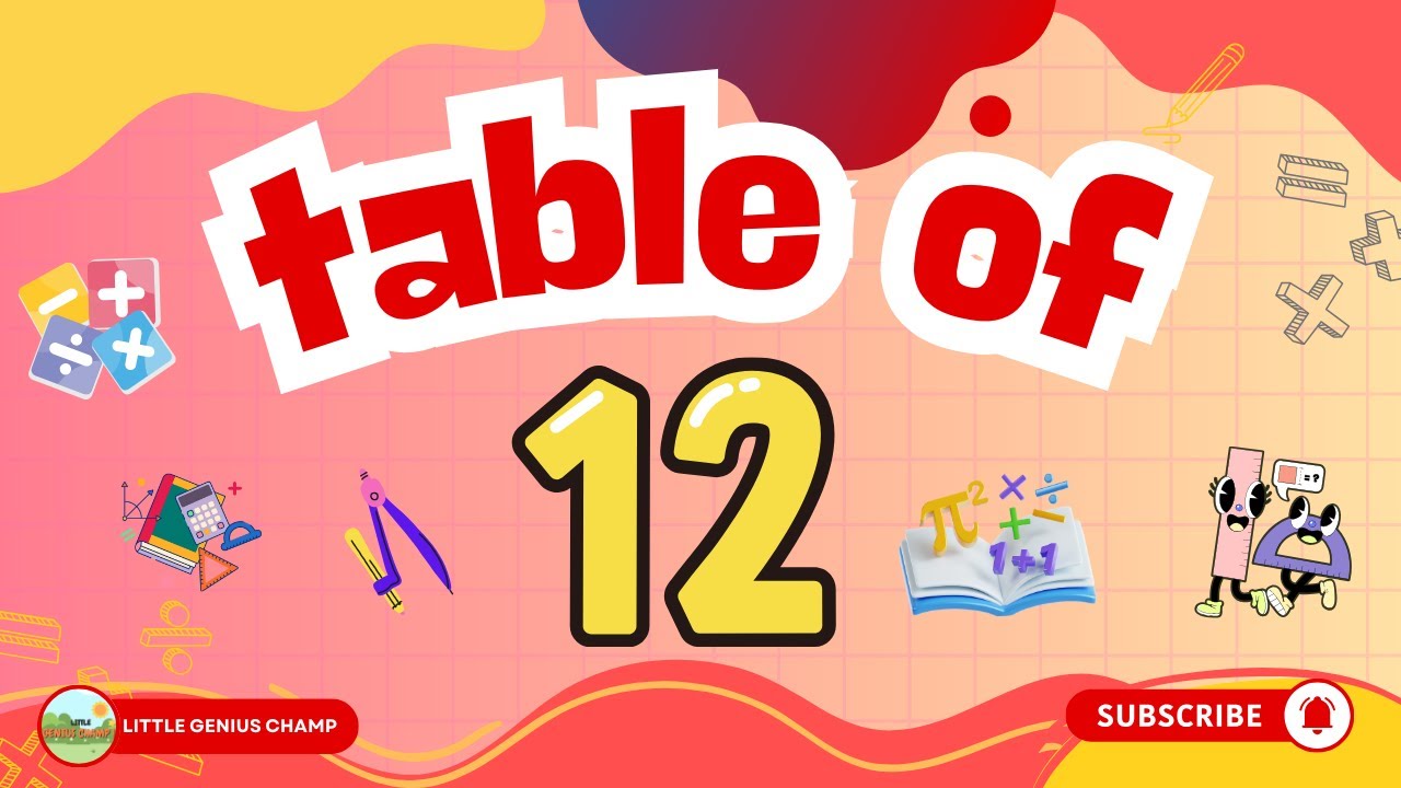 Table of 12 Song for Kids | Learn 12 Times Table with Fun and Music
