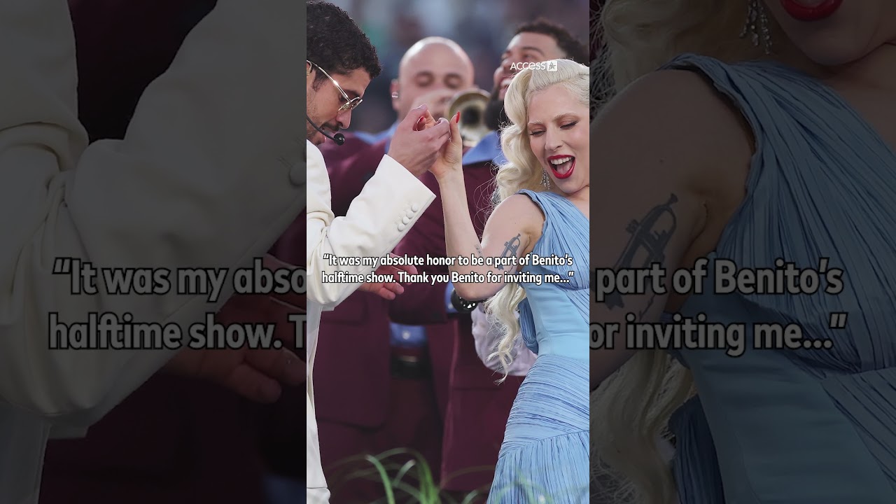 #LadyGaga was honored to share the #SuperBowlLX stage with #BadBunny 🥹