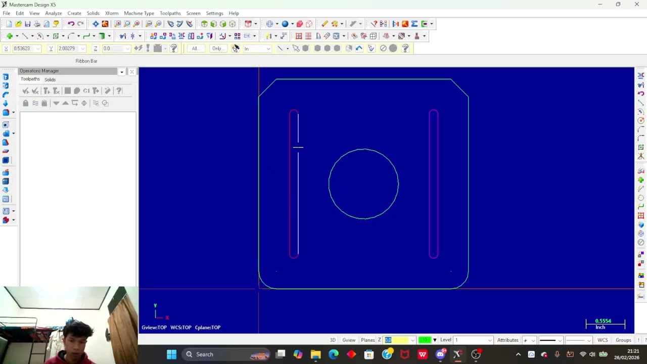 MASTERCAM MILL LESSON 2A
