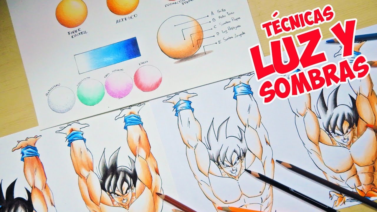 COMO PINTAR SOMBRAS EN TUS DIBUJOS CON COLORES ESCOLARES