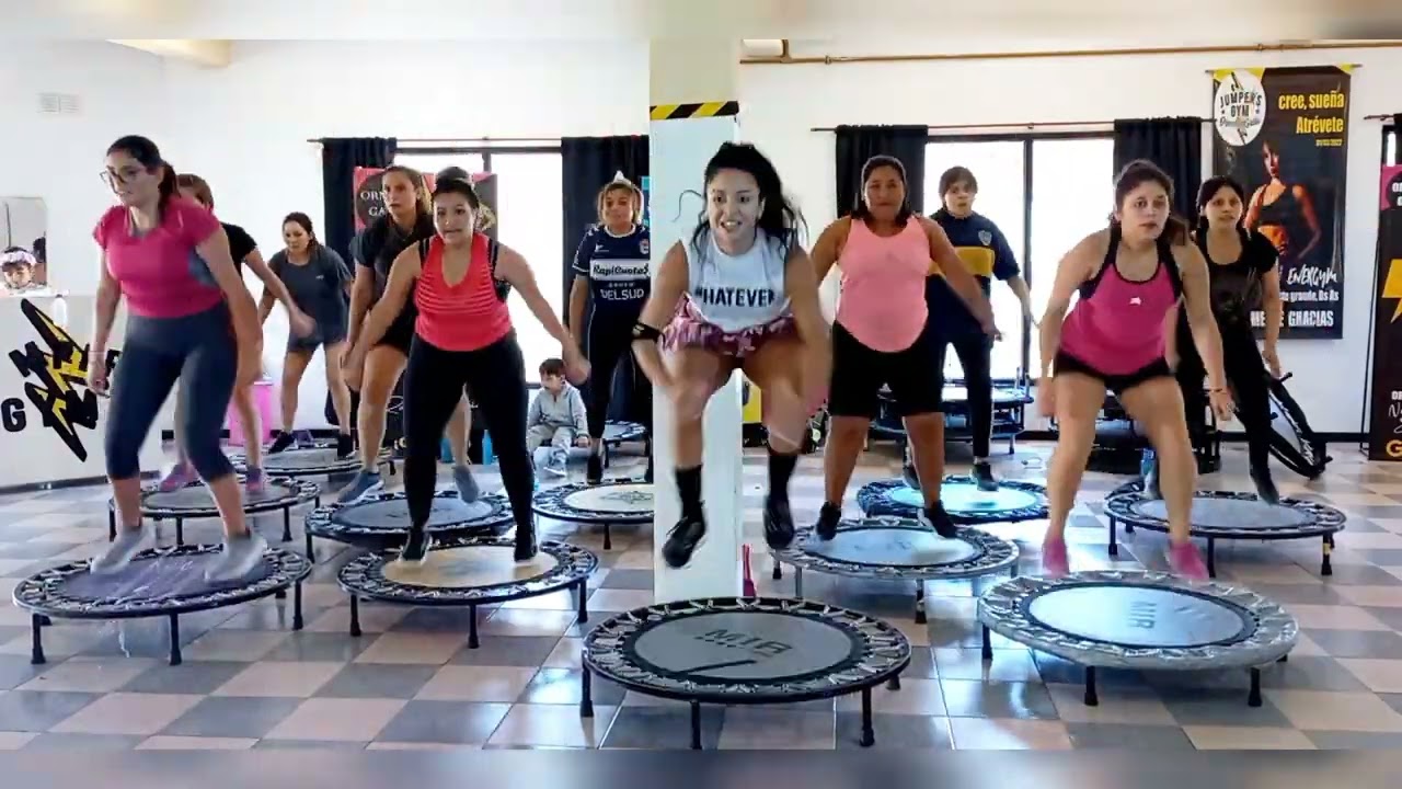 SPICE GIRLS WANNABE Ornella Gallo  JumpersFit jumping jump fitness rebounder mini tramp